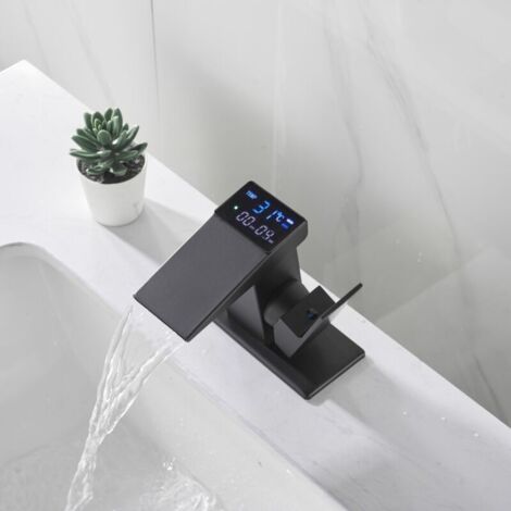 Rubinetto A Cascata Con Display Digitale Indicatore Della Temperatura Rubinetto A Cascata Con Display Digitale Indicatore Della Temperatura