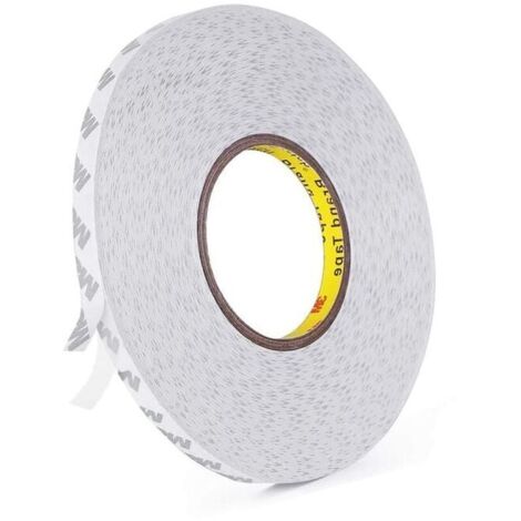 Nastro biadesivo 3M 9080, trasparente, adesivo biadesivo forte, lunghezza 50 m, larghezza 10 mm, spessore 0,15 mm per lavori manuali (1/4)