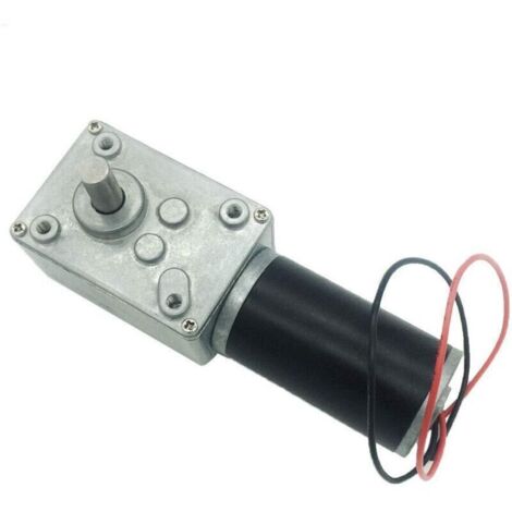 Motore a vite senza fine CC da 12 V, 12 giri/min, 70 kg/cm, coppia elevata, autobloccante, mini turbina, inverter, per robot fai da te, tavolo rotante, serratura della porta, tenda (12 V, 12 giri/min) (1/4)