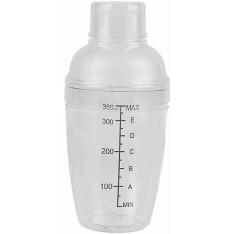 Mixer per cocktail in resina PC trasparente a prova di perdite con attrezzo da bar a scala (300 ml) (1/3)