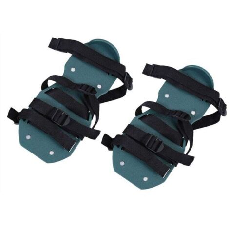 Aeratore per prato, scarpa con chiodi per livellare con 4 cinghie regolabili, sandali per un prato perfetto, per arieggiatore di prato o giardino