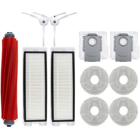 Compatibile con gli accessori dell'aspirapolvere robot Roborock P10/Qrevo: spazzola principale, filtro, spazzola laterale, sacchetto raccoglipolvere, panno per la pulizia, liquido detergente (set da 1 (1/4)