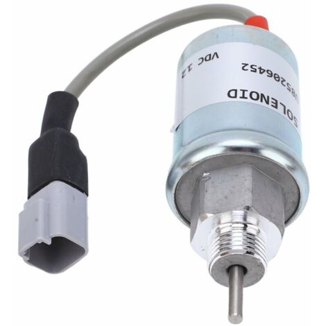 Elettrovalvola di intercettazione carburante, elettrovalvola di intercettazione carburante 12V 185206452 Ricambio per impieghi gravosi per Perkins GG - 402D-15 GH - 403D-07