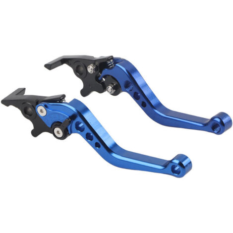 Leva freno e frizione per moto, in lega di alluminio lavorata a CNC, accessori universali per moto, blu