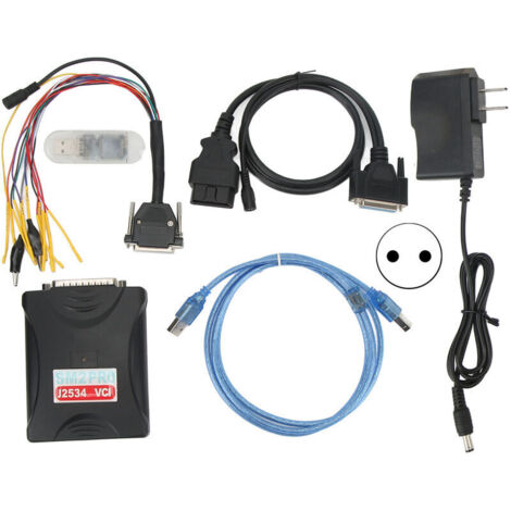 SM2 Pro J2534 VCI Programmatore ECU 67 in 1, strumento di lettura/scrittura con verifica e spina europea 100-240V.