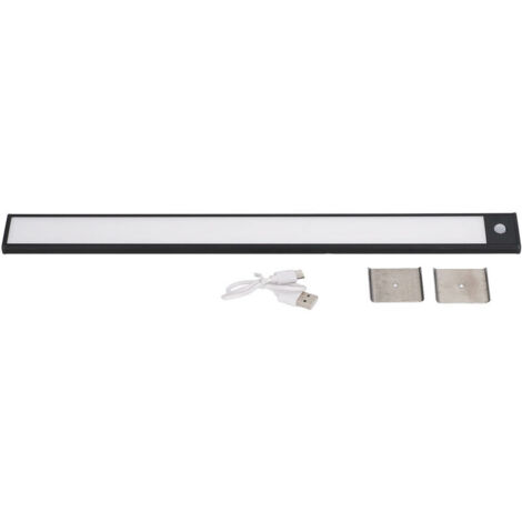 Barra luminosa con sensore di movimento, 3W, 200lm, illuminazione bianca, angolo di illuminazione di 120 gradi, portata di 3 metri, induzione, ultra sottile, con sensore di movimento USB. (1/4)