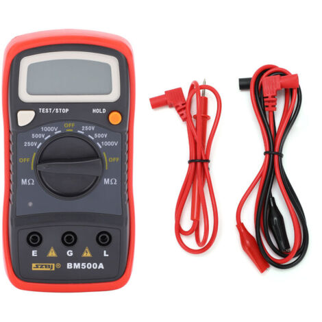 Megohmmetro digitale LCD per resistenza di isolamento BM500A 1000V (1/4)