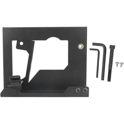Supporto per pialla in acciaio legato, angolo e profondità regolabili, stabile, portatile, supporto incernierato per pialla Dongcheng da 82 mm