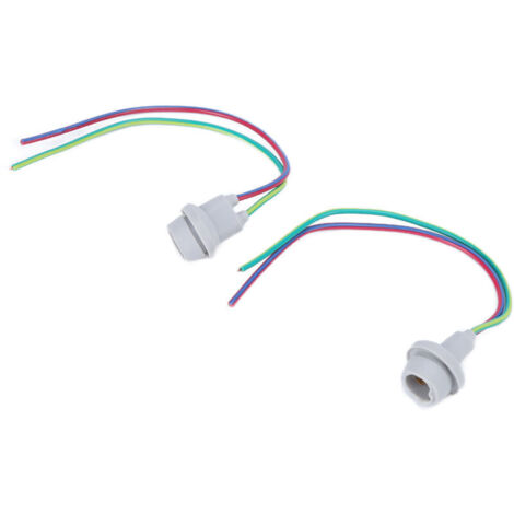 portalampade T10 W5W per luci di posizione con base universale in gomma e vetro per scooter, ATV e quad.
