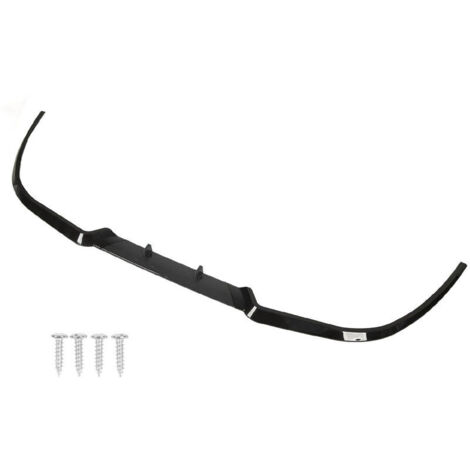 Spoiler anteriore antiurto, splitter da 114 cm, ricambio per Seat Leon, nero lucido (1/4)
