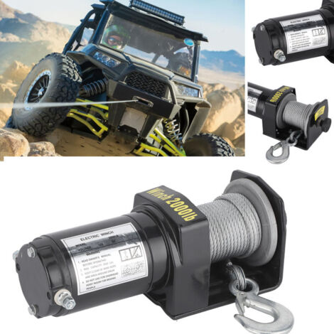 SuperATV Black Ops Verricello 6000 Lbs Per UTV/ATV Con Telecomando Wireless E Corda Sintetica 50' - 2