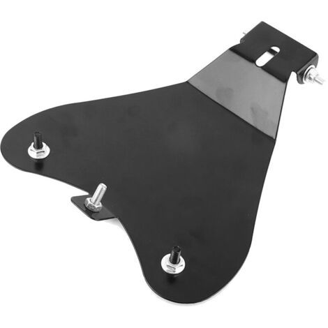 Base per sella moto, piastra di base singola in acciaio nero ad alta resistenza per il rimontaggio della sella della moto, elevata capacità di carico