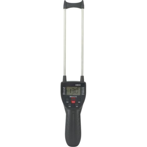 Misuratore di umidità portatile per fieno, tester di umidità per fieno con sonda, tester digitale per fibre, intervallo di umidità dal 10% al 40% per paglia, erba foraggera, erba medica