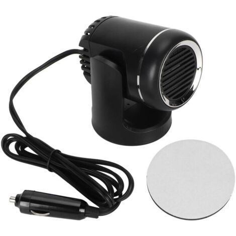 Riscaldatore per auto 2 in 1 da 12 V 120 W, ventola di riscaldamento e raffreddamento rapido, rotante e portatile, con spina per accendisigari. (1/4)