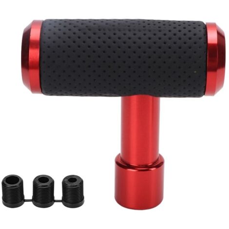 Pomello del cambio universale a forma di T, compatibile con trasmissioni manuali e automatiche (rosso) (1/4)