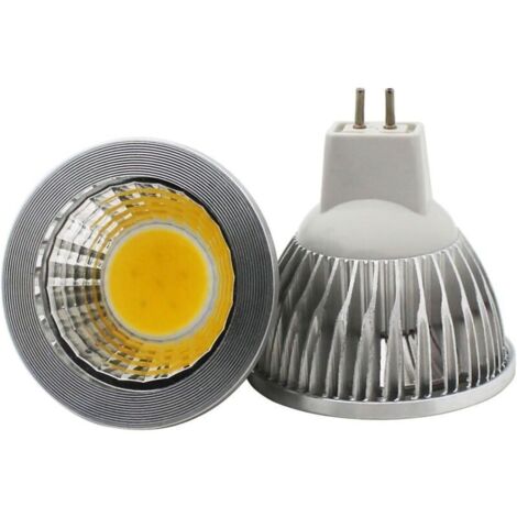 unità, lampadina LED COB MR16/GU5.3, 3W / 210lm, DC 12V, bianco caldo 2700K, equivalente a lampadina alogena da 20W, ø50x52, angolo del fascio 90° [Classe energetica A+]