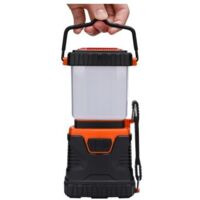 Lanterna da campeggio a LED, potente lampada da campeggio da 1000 lm, luminosità regolabile, luce da campeggio impermeabile, per campeggio, bivacco, pesca, escursionismo, grotte, ecc. (arancione)