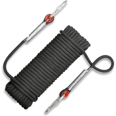 10 m langes Kletterseil für den Außenbereich, reißfestes Bergsteiger-Rettungsseil, 10 mm Seildurchmesser zum Wandern
