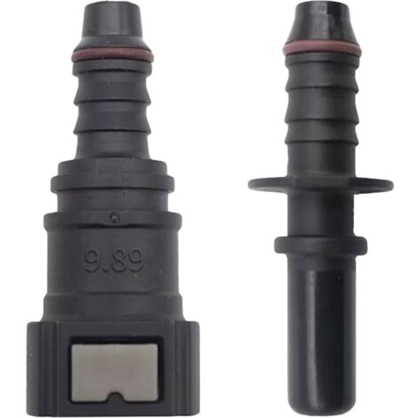 Stück Kraftstoffschlauchverschraubungen, gerader Kraftstoffleitungsverbinder (Innengewinde), 9,89-mm-Schnellkupplung für Kraftstoffleitungsschlauch (Innendurchmesser 8 mm), Kfz-Anschluss (1/5)