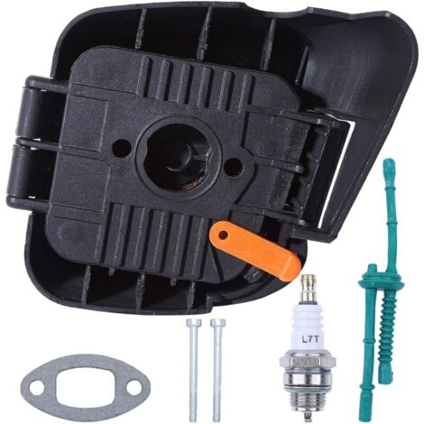 Luftfilter mit Abdeckung für Stihl Rasenmäher und Trimmer FS38, FS45, FS46, FS55, FS55R, FS55RC, KM55, KM55R, HL45, HS45, FC55, Ersatzteilnummern: 4140 124 2800, 4140 141 0502