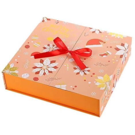 Adventskalender, Countdown, Überraschungsbox, Schneemann, flache Anhänger, Weihnachtsgeschenkidee (gelb) (1/4)