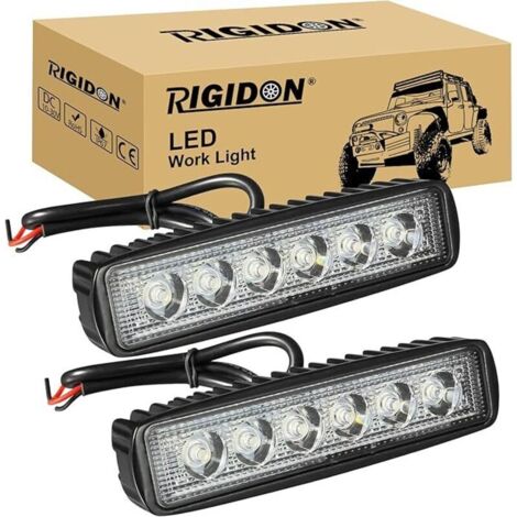 Stück 15 cm Mini-LED-Lichtleiste, 6 Zoll 18 W 12 V 24 V LED-Arbeitsscheinwerfer, Arbeitsscheinwerfer für Geländewagen, LKW, SUV, 4x4, Traktor, 6000 K Scheinwerfer/Nebelscheinwerfer
