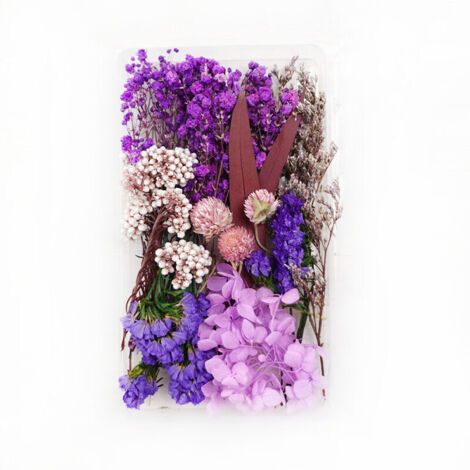 Getrocknete Blumen, natürliche Trockenblumen, Trockenblumendekoration, Epoxidharz-Trockenblumen für DIY-Kerzen, Nagelkunst, Bastelarbeiten, Scrapbooking, Blumendekoration (Lila) (1/4)