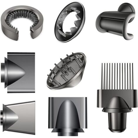 Geeignet für 8 Diffusionsdüsen für Dyson Airwrap, Haartrocknerzubehör, Düsenzubehör für Dyson mit Diffusions-/Soft-/Smooth-/Styling-/Zweite-Generation-/Kamm-/Diebstahlsicherungsdüse (1/4)