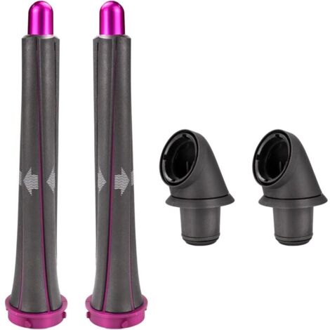 Geeignet für 2 x 20 mm/0,78 Zoll lange Lockenstäbe für den Dyson Airwrap Styler-Aufsatz mit 2 Adaptern für Dyson HD01 HD02 HD03 HD04 HD08 HD15 HD16, wandelt den Haartrockner um