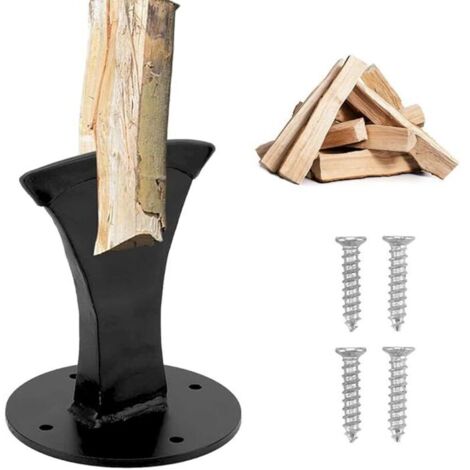 Holzspalter, Schnellspalter, Manueller Holzspalter, Hochleistungs-Holzspalter, Holzspaltkeil, Stahl-Holzspalter für kleine Holzöfen (1/4)
