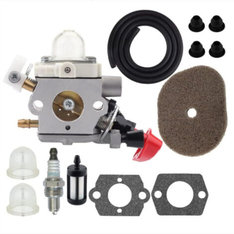 Luft- und Kraftstofffiltersatz für Stihl FS40, FS50, FS56, FS70, FS40C, FS50C, FS56C, FS70C, FC56, FC70, HT56, HT56C, KN56, KM56, KM56C Vergaser, Freischneider, ersetzt 4144 (1/4)