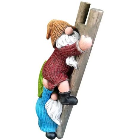 Dekorative Zwergenstatue, Außendekoration, Innenstatue aus Holz und Stein für Zuhause (1/4)