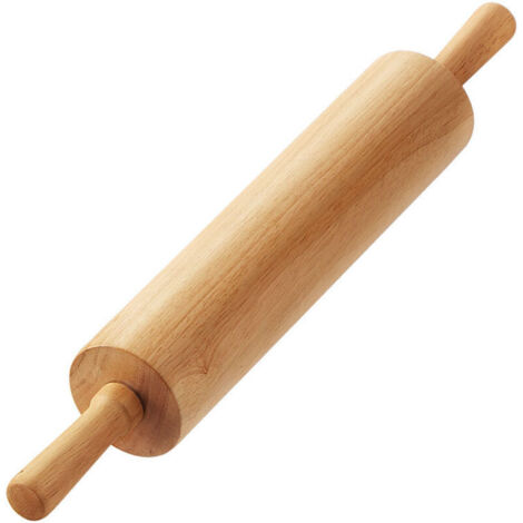Nudelholz aus Holz, Teigroller, Küchenzubehör, Nudelholz, Holz, 43 x 5,5 cm (1/3)