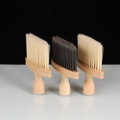 Ultraweiche und präzise Autoinnenreinigungsbürste - Tuch und Tiefenreinigung, Holzgriff, 3er-Set (1 grau + 2 gelb) (1/4)