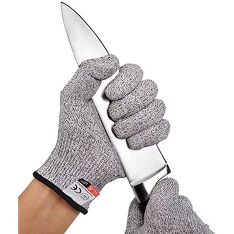 2er-Pack schnittfeste Handschuhe – Schutzstufe 5 – Schutz vor alltäglichen Schnittverletzungen (Kochen, Heimwerken) – Größe L (1/4)