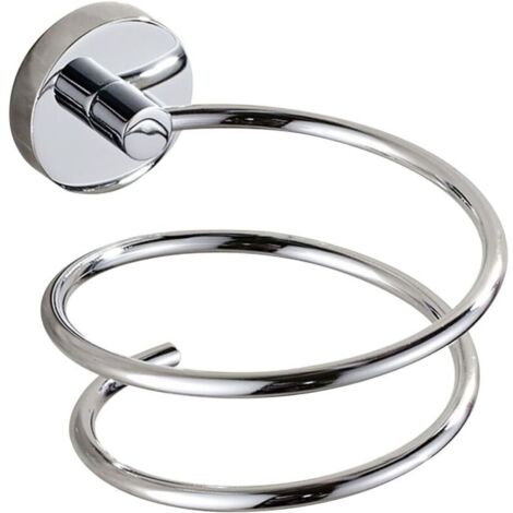 Wandmontierter Haartrocknerhalter, Haartrockneraufbewahrung/Ständer aus Edelstahl 304, Badezimmeraccessoires (1/4)