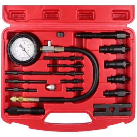 Kompressionsprüfgerät für TDI- und CDI-Motoren, Zylinderdruckmessgerät, Diagnosegerät, Zylinderdruckprüfset 0-1000 PSI für Traktoren und Dieselmotoren. (1/4)