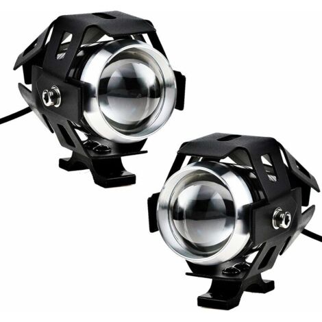 Stück 125W Motorradscheinwerfer Extra LED Nebelscheinwerfer Motorradprojektor 1200LM U5 Wasserdicht Motorrad Roller 4 Räder