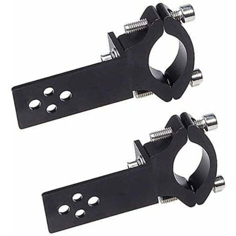 Set mit 2 Motorrad-Gabelrohrschellen – Horizontale/vertikale Montage – LED-Lichtleistenbefestigung – 22 mm–36 mm (1/4)