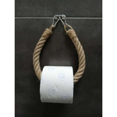 Vintage-Toilettenpapierspender – Handtuchhalter – Seil – Industriestil – HERGESTELLT IN FRANKREICH (1/4)