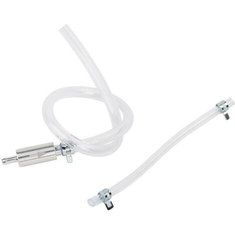 Motorrad-Bremsenentlüftungsset, Aluminium- und PVC-Spritze, Motorrad-Bremsentlüftungsschlauch, Ölpumpe, Rückschlagventil, 45 cm Bremsen- und Kupplungsentlüftungsset für Motorrad und Auto (Transparent)
