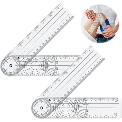 Goniometer Für Physiotherapeuten, 2-teilig, Professionelles 360 Multilineal Winkelmessgerat 14 Zoll Medizinisches Wirbelsaulenwinkelmessgerat Kunststoff 91826705 Goniometer Für Physiotherapeuten, 2-teilig, Professionelles 360 Multilineal Winkelmessgerat 14 Zoll Medizinisches Wirbelsaulenwinkelmessgerat Kunststoff 91826705