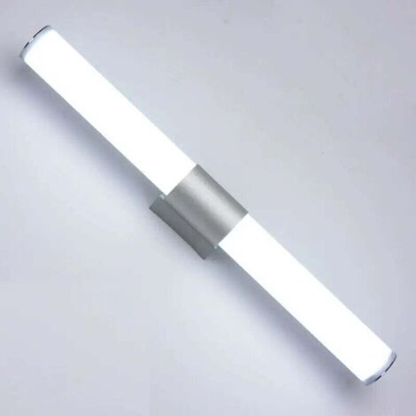 LED-Wandleuchte für Badezimmerspiegel, Metall und Glas, E14-Fassung mit Stecker (1/4)