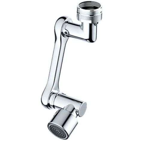 1080° drehbare Spritzschutz-Wasserhahnverlängerung mit Filter und schwenkbarer Sprühdüse für die Küche (1/4)