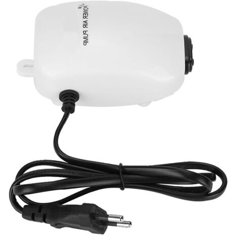 Aquarium-Sauerstoffpumpe 220–240 V, geräuscharme Belüftungspumpe mit zwei Ausgängen, EU-Stecker (1/4)
