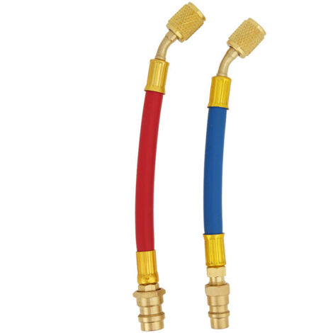 Klimaanlagenadapter aus Messing von R134A auf R12, SAE 1/4"-Innengewinde, 2 Stück (1/4)