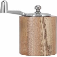 Gewürzmühle, manuelle Pfeffermühle, Mahlwerk mit langer Kurbel für den Heimgebrauch