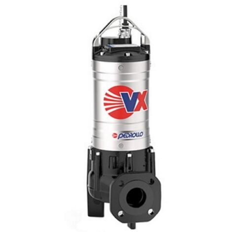 Bomba de agua sucia con brida para pie Pedrollo VX 55/50 rueda VORTEX 380V 4kW SUMERGIBLE instalaciones en conductos