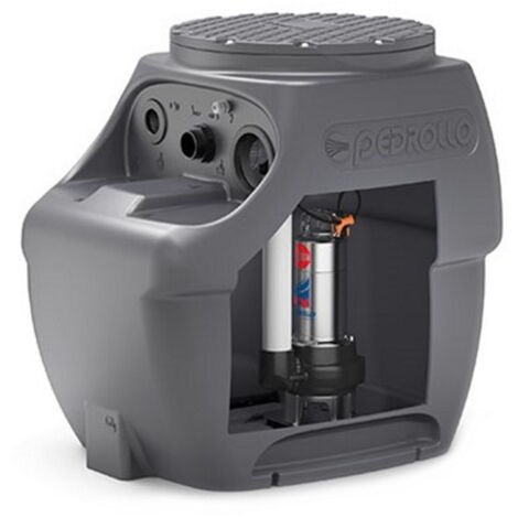 Estación de BOMBEO de Aguas Claras Pedrollo SAR 250-RXm3 INOX bomba de agua integrada MONO 0,75Hp depósito de 250 litros totalmente equipada