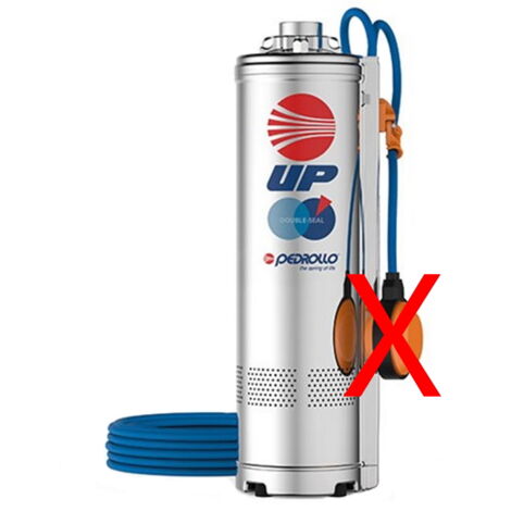 Bomba sumergible para pozo Pedrollo UPm 2/5 SIN flotador 1,5Hp bomba de presión de 6" Mono agua potable Cable de 10 metros (1/2)